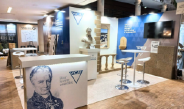 Stand Vicat Salon International du patrimoine 